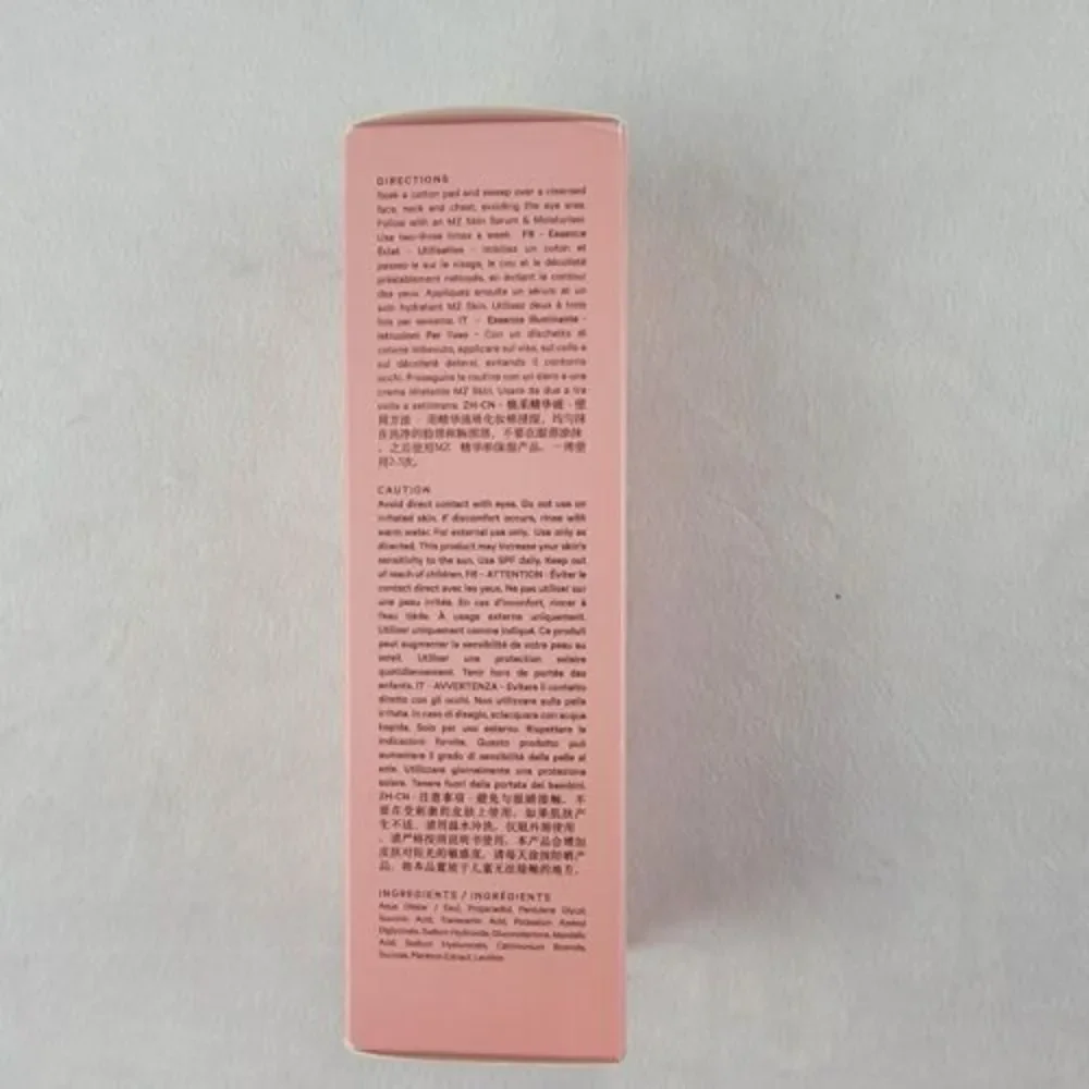 MZ SKIN Micro Peeling Glow Essence‎ 100ml Pink Resurface And Renew Hydrating